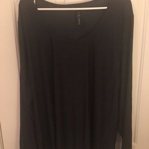 Silky long sleeve work out top